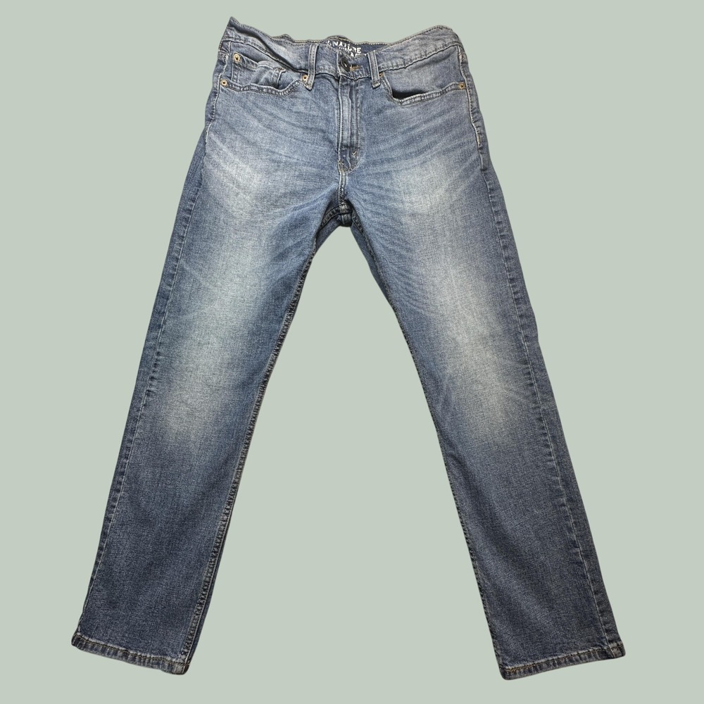 Levi's Signature Jeans Mens 32x30 Slim Straight Medium Wash Blue Stretch Denim